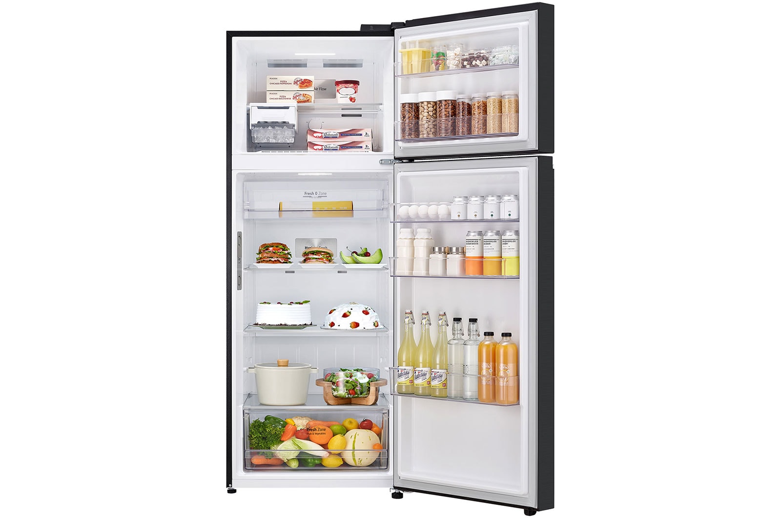 LG 493L Top Freezer Fridge in Essence Matt Black , GN-B452PQBK