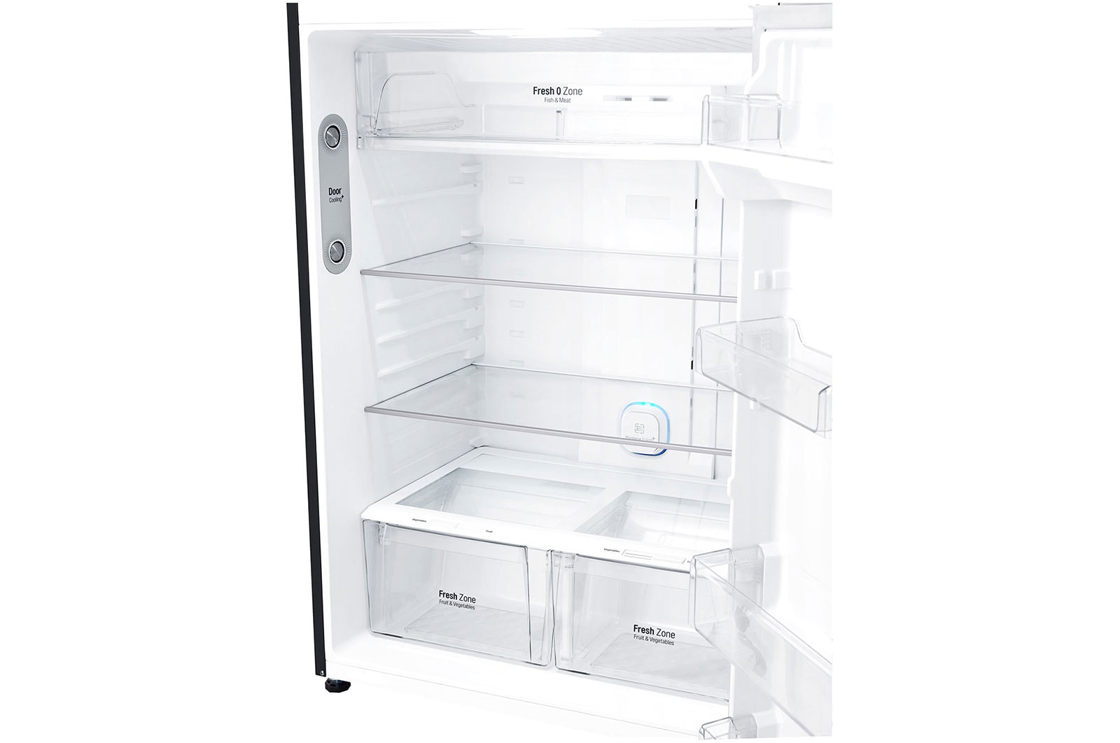 LG 602L Top Freezer Fridge in Black Metal Finish , GR-H802HQHM