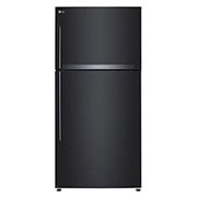 LG 602L Top Freezer Fridge in Black Metal Finish , GR-H802HQHM
