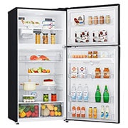 LG 602L Top Freezer Fridge in Black Metal Finish , GR-H802HQHM