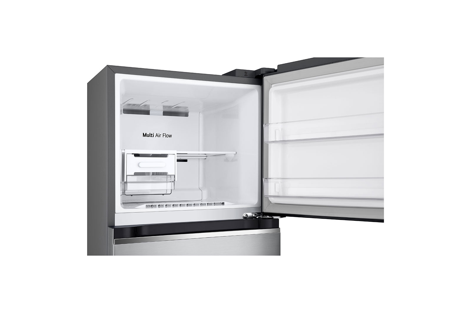 LG 263L Top Freezer Fridge in Platinum Silver3 Steel, GV-B242PLGB