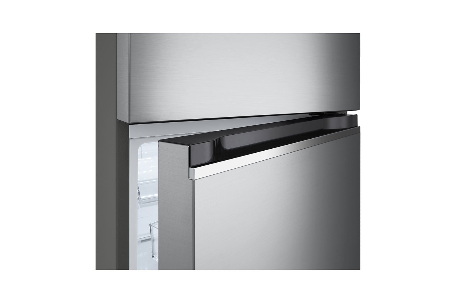 LG 263L Top Freezer Fridge in Platinum Silver3 Steel, GV-B242PLGB