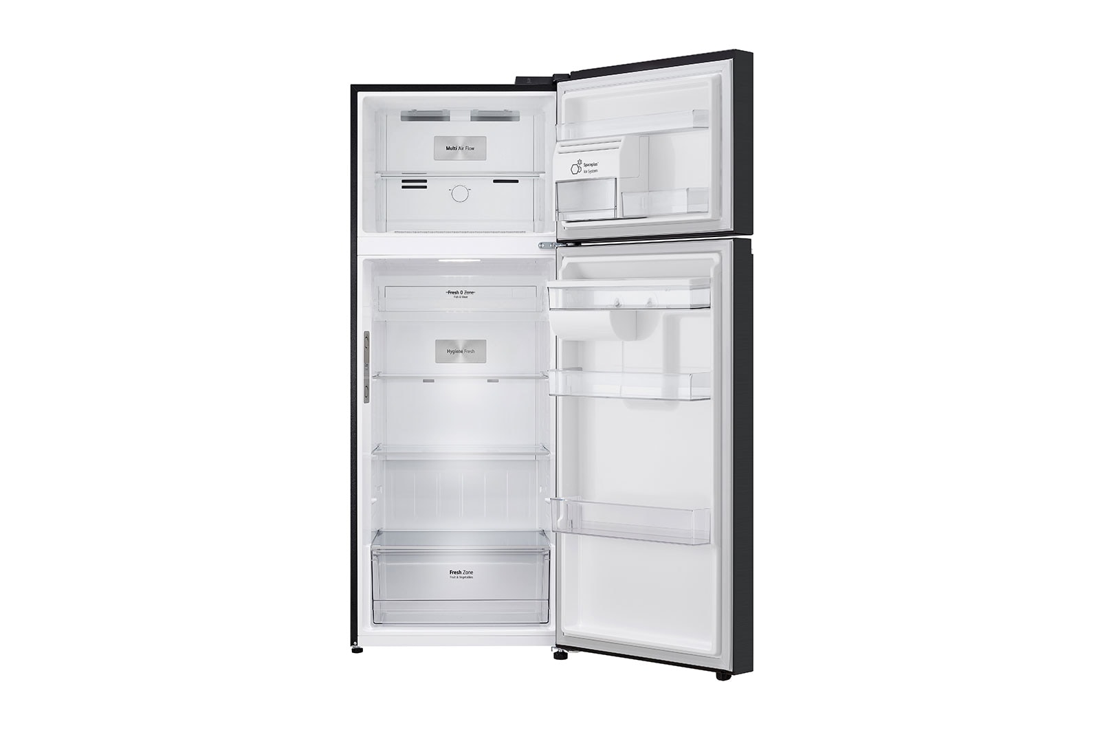 LG [RENTAL] 493L Top Freezer Fridge in Essence Matt Black with Water Dispenser & Auto Ice maker, GN-F452PQAK