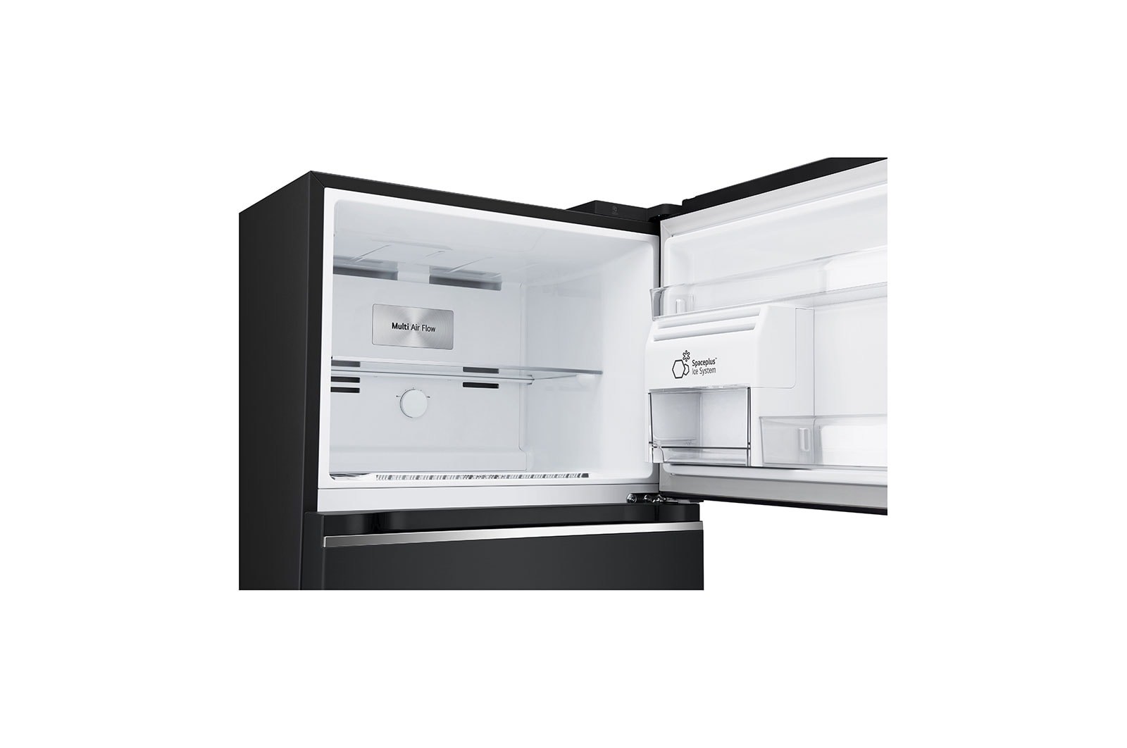 LG [RENTAL] 493L Top Freezer Fridge in Essence Matt Black with Water Dispenser & Auto Ice maker, GN-F452PQAK