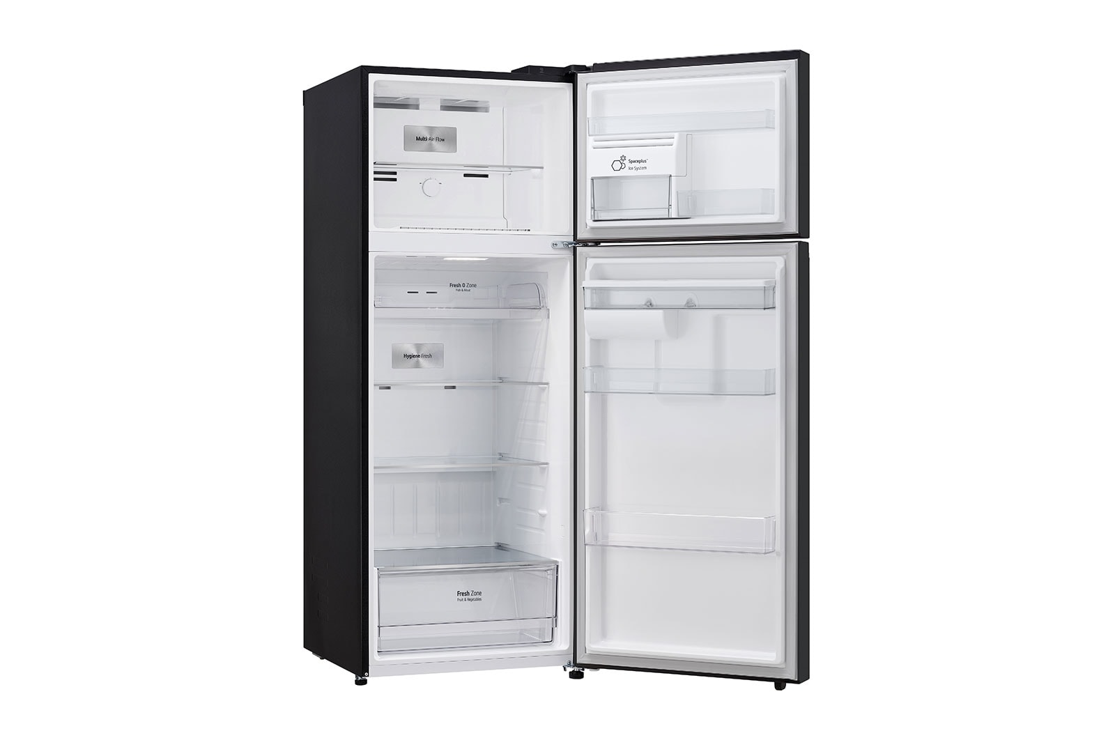 LG [RENTAL] 493L Top Freezer Fridge in Essence Matt Black with Water Dispenser & Auto Ice maker, GN-F452PQAK