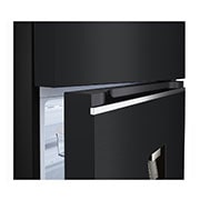 LG [RENTAL] 493L Top Freezer Fridge in Essence Matt Black with Water Dispenser & Auto Ice maker, GN-F452PQAK