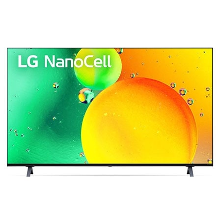 A front view of the LG NanoCell TV