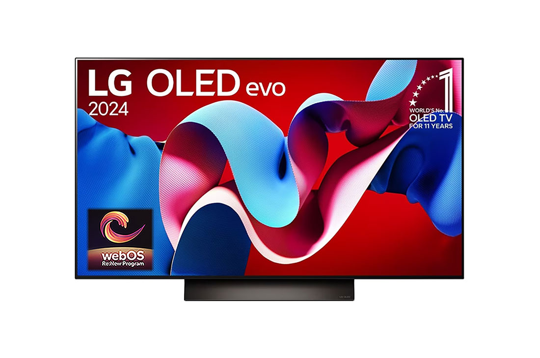 LG OLED evo AI TV C4 48 inch 144Hz Gaming Mode* Dolby Vision & HDR10 4K UHD (2024), OLED48C4PSA