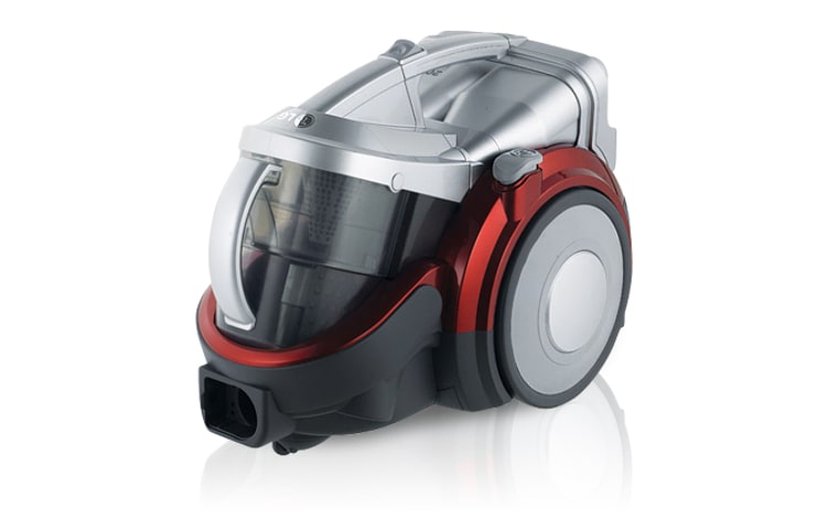 LG Cylinder Bagless Vacuum Cleaner with Turbo Combi and Mini Turbine Nozzle (Up to 2000W and 350W suction Power, Ferrari Red), V-KC881HT