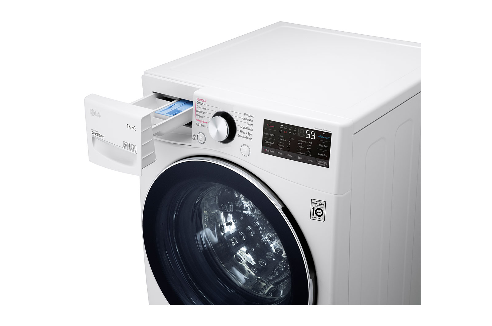 LG 14/8kg Front Load Washer Dryer with AI Direct Drive™ and TurboWash™ Technology, F2514RTGW