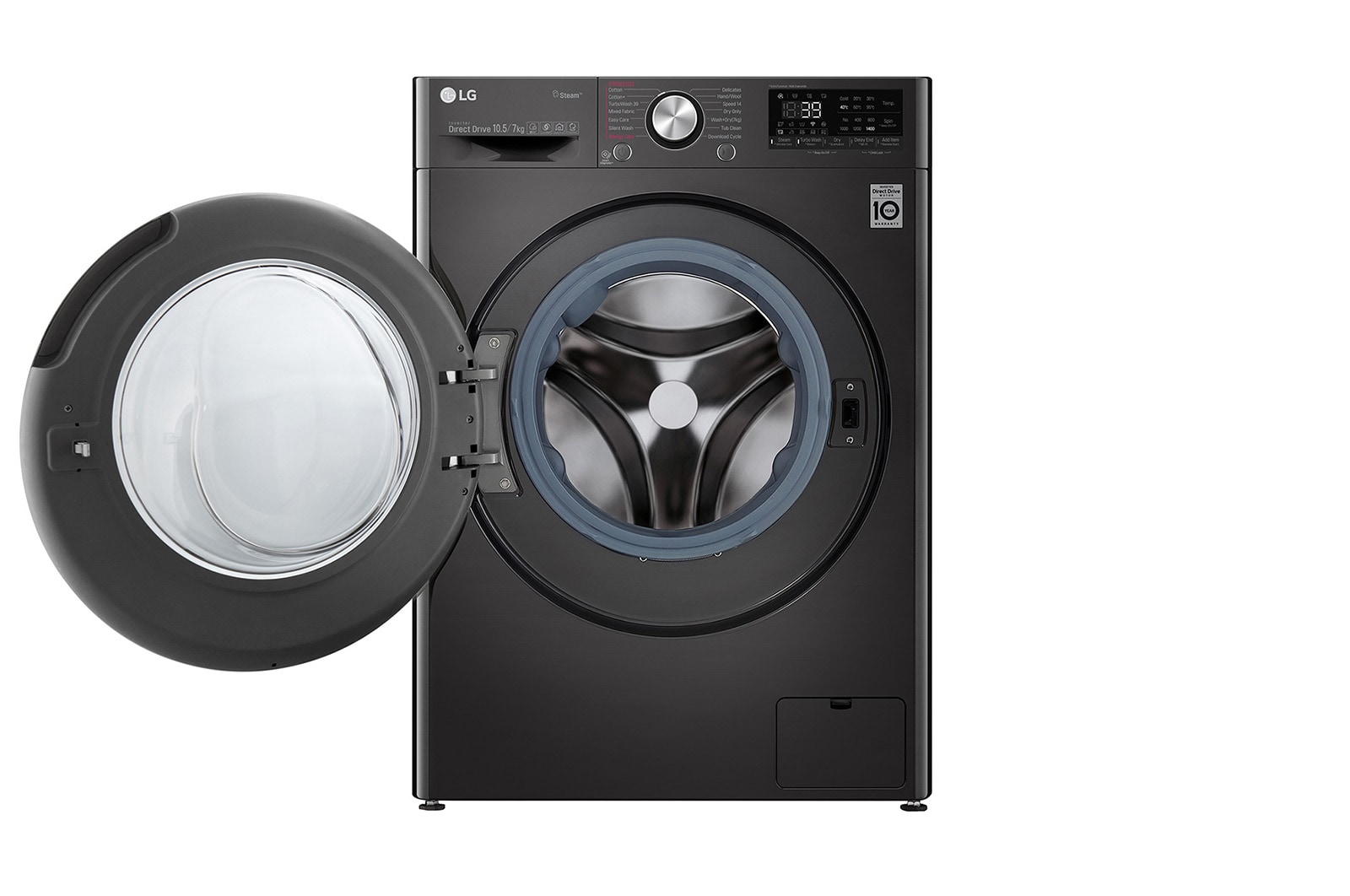 LG 10.5/7kg Front Load Washer Dryer with AI Direct Drive™ and Steam+™, FV1450H2B