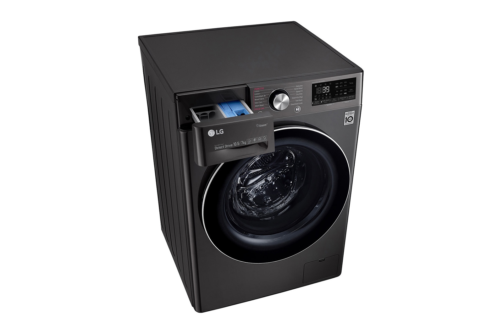 LG 10.5/7kg Front Load Washer Dryer with AI Direct Drive™ and Steam+™, FV1450H2B