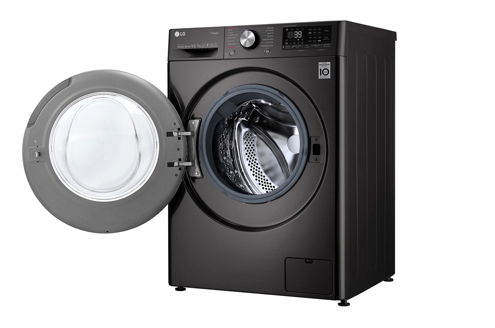 LG 10.5/7kg Front Load Washer Dryer with AI Direct Drive™ and Steam+™, FV1450H2B