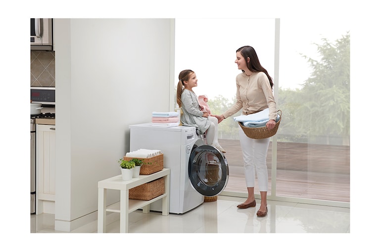 LG 9KG 6 MOTION DIRECT DRIVE FRONT LOAD WASHING MACHINE, F1409NPRW