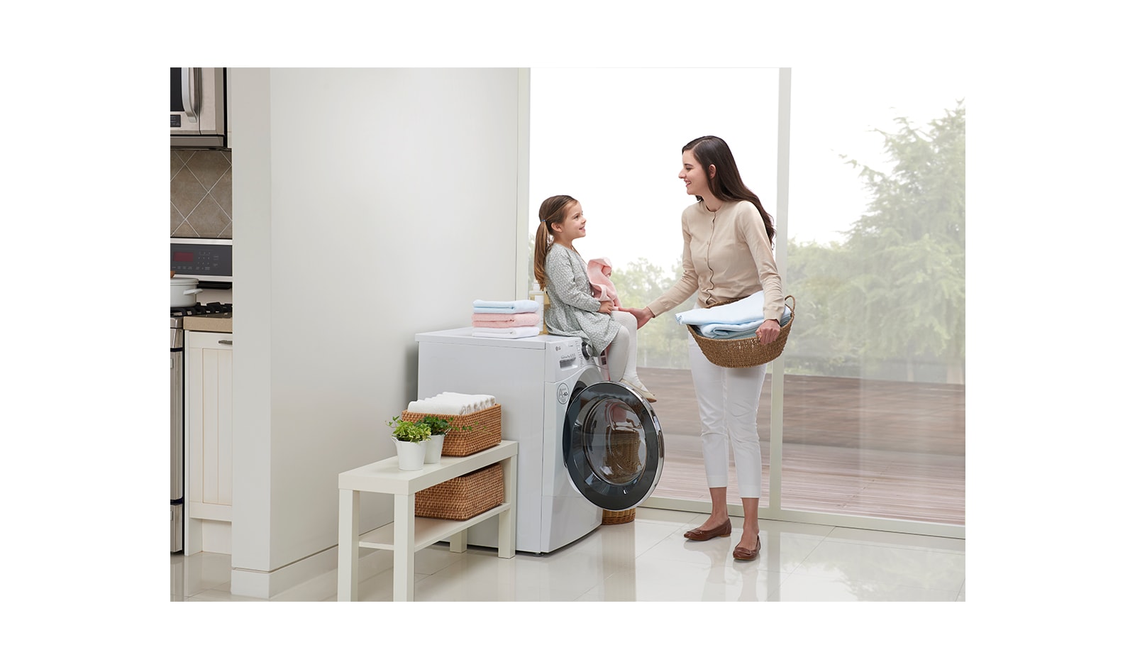 LG 9KG 6 MOTION DIRECT DRIVE FRONT LOAD WASHING MACHINE, F1409NPRW