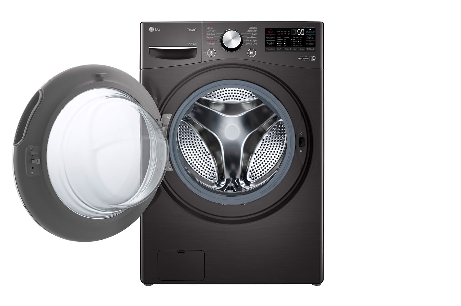 LG 15/8kg Front Load Washer Dryer with AI Direct Drive™ and TurboWash™ Technology, F2515RTGB