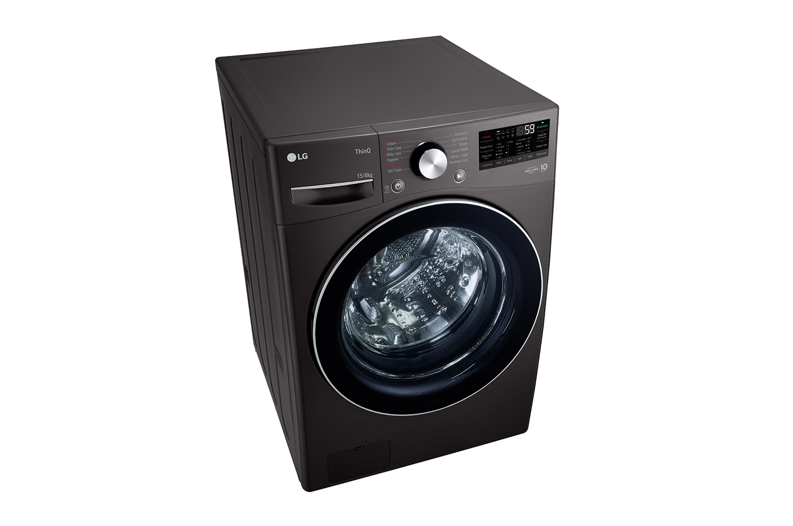 LG 15/8kg Front Load Washer Dryer with AI Direct Drive™ and TurboWash™ Technology, F2515RTGB