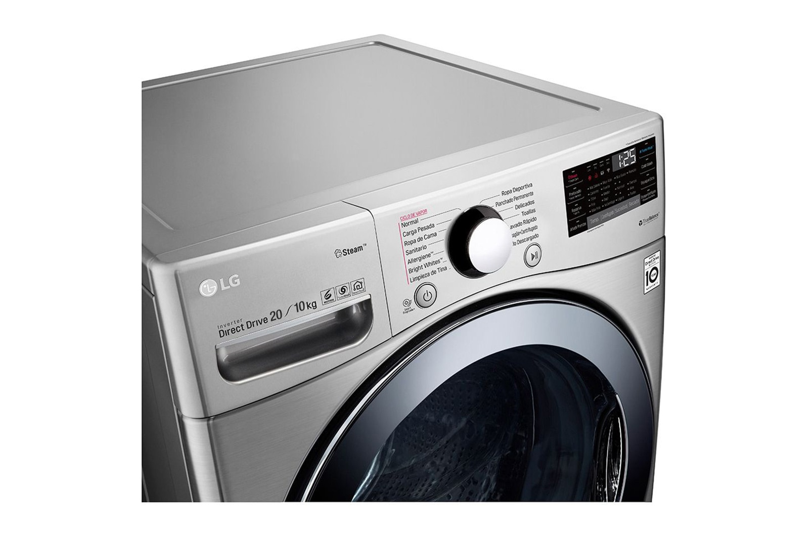 LG 20/10kg Front Load Washer Dryer with Steam™ , F2720RVTV