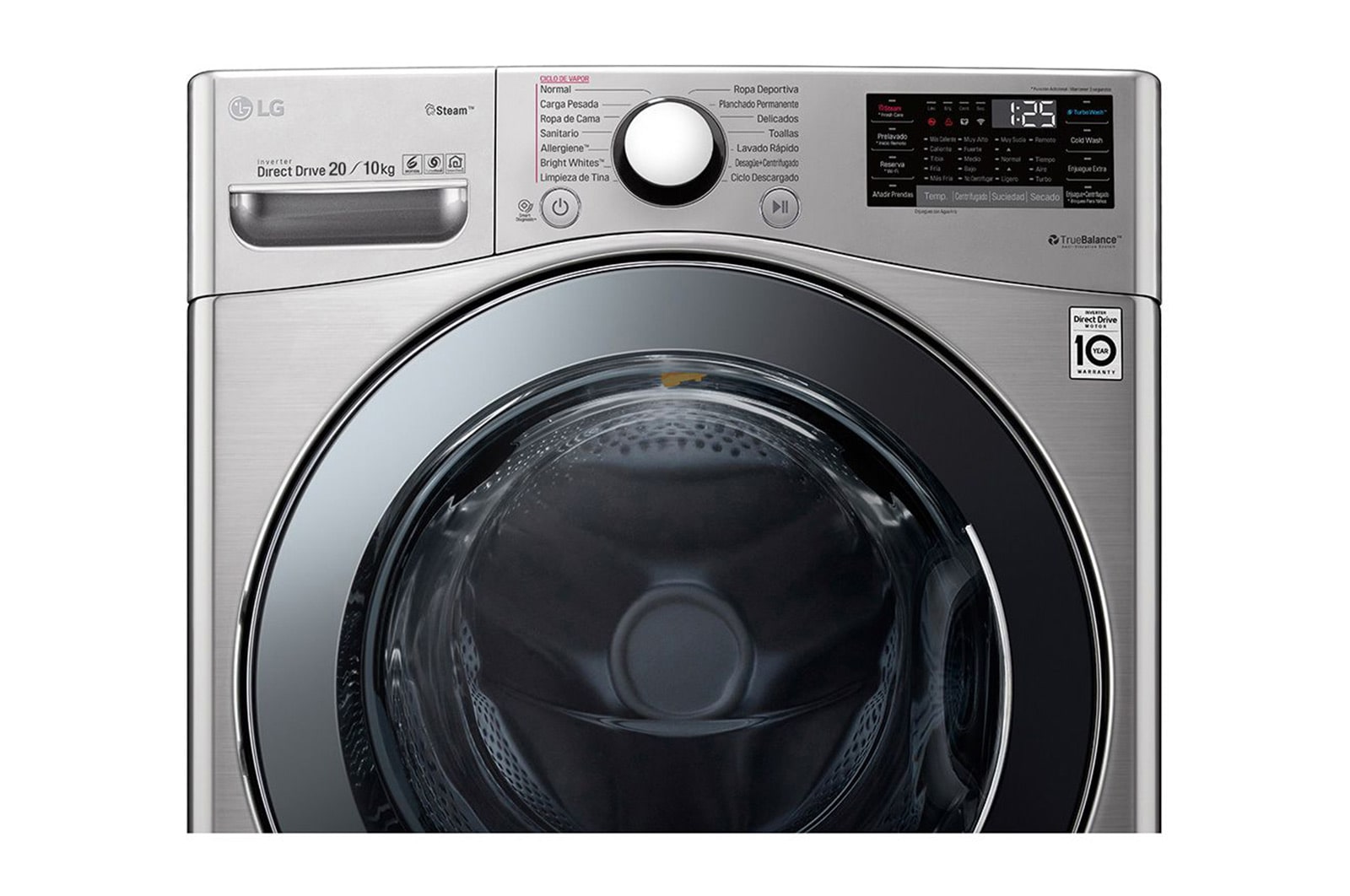 LG 20/10kg Front Load Washer Dryer with Steam™ , F2720RVTV