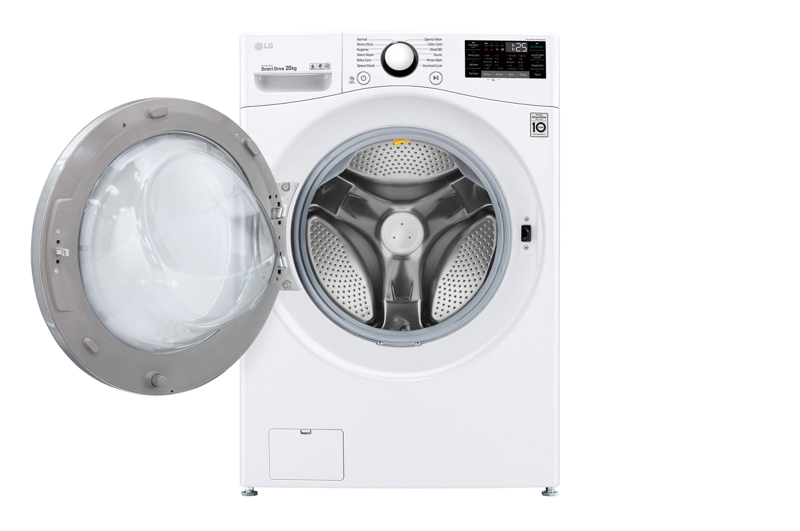 LG 20kg Front Load Washer with 6motion Direct Drive, TurboWash™, F2720SVRW