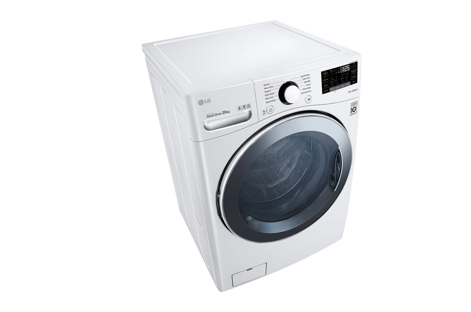 LG 20kg Front Load Washer with 6motion Direct Drive, TurboWash™, F2720SVRW