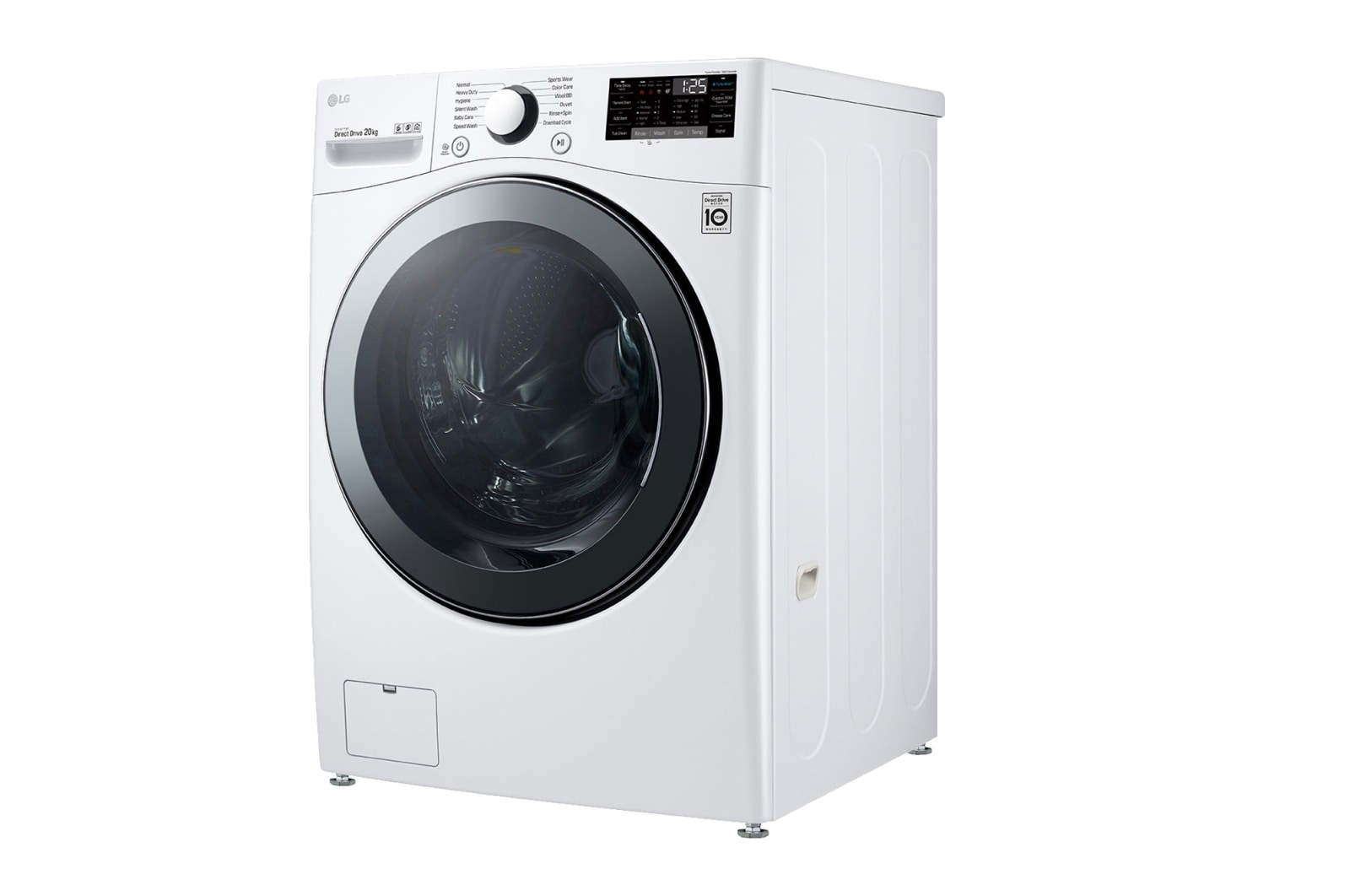 LG 20kg Front Load Washer with 6motion Direct Drive, TurboWash™, F2720SVRW