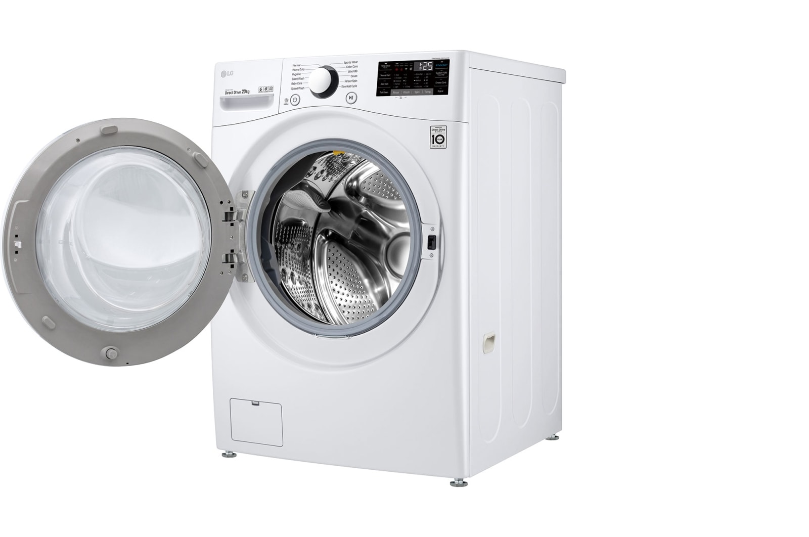 LG 20kg Front Load Washer with 6motion Direct Drive, TurboWash™, F2720SVRW