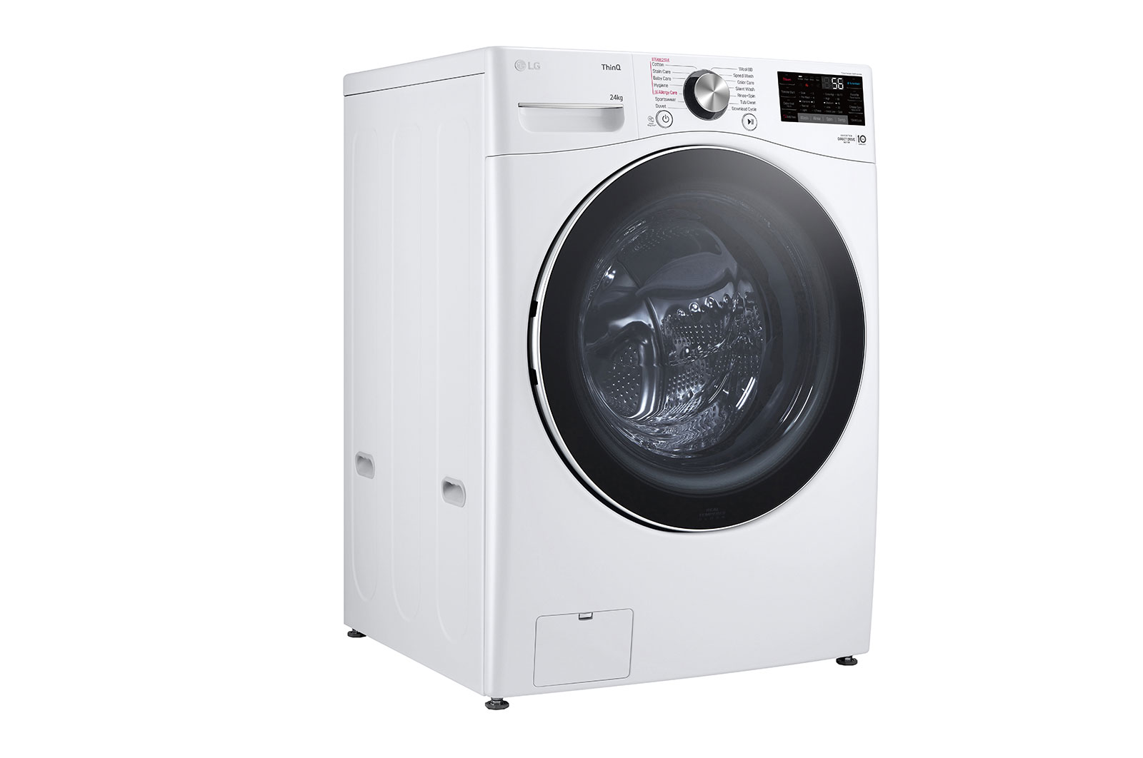 LG 24kg Front Load Washer with AI Direct Drive™ and TurboWash™, F2724SVRW