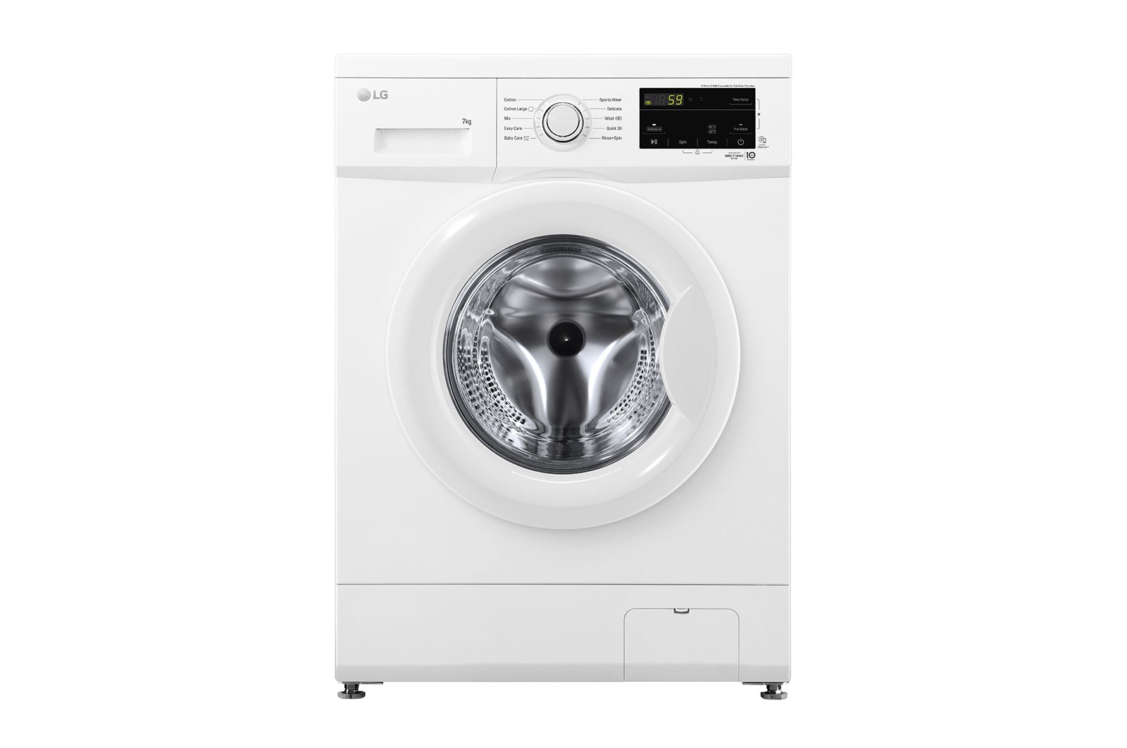 LG 7kg Front Load Washer with 6 motion Direct Drive, FM1207N6W