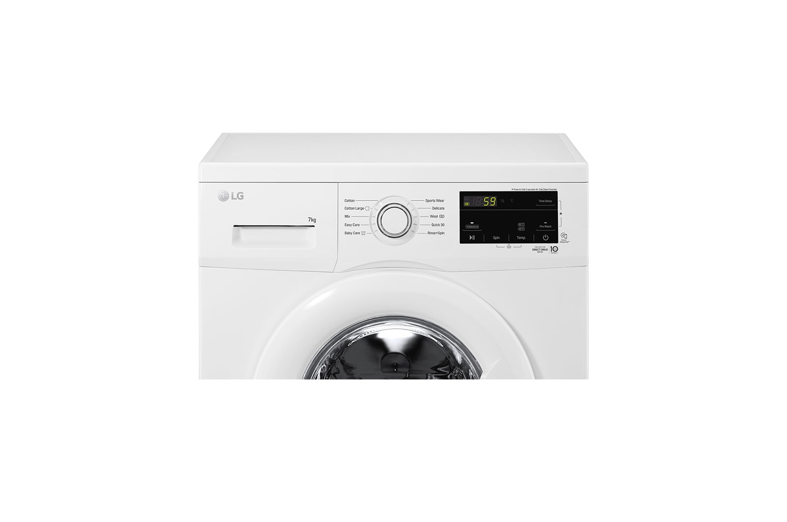 LG 7kg Front Load Washer with 6 motion Direct Drive, FM1207N6W