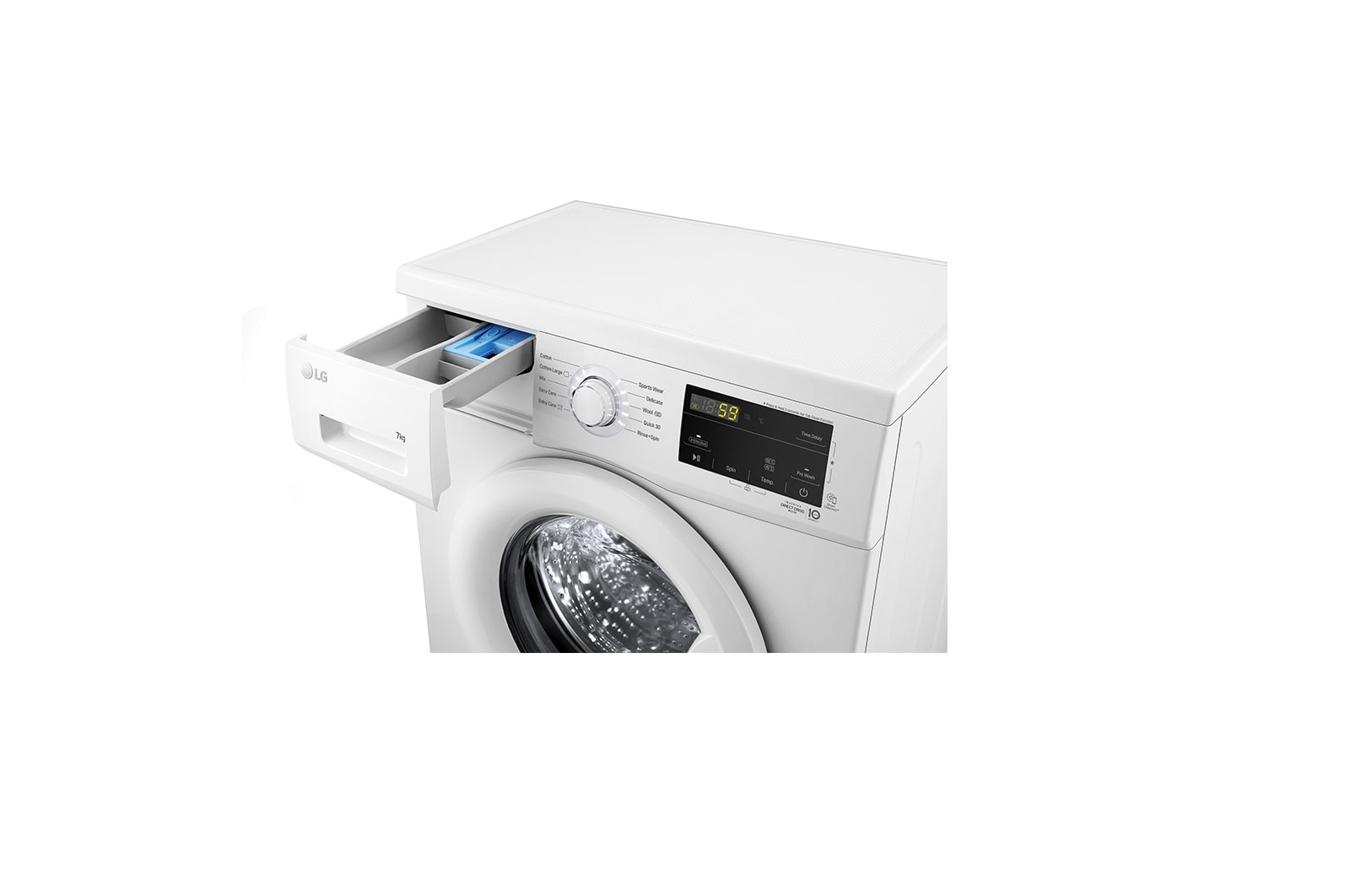 LG 7kg Front Load Washer with 6 motion Direct Drive, FM1207N6W