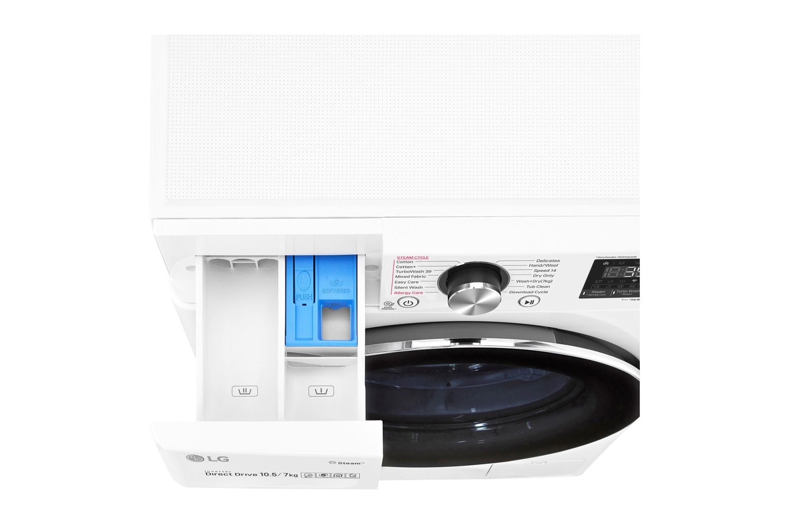 LG 9/6kg Front Load Washer Dryer with AI Direct Drive™ and Steam+™, FV1409H2W