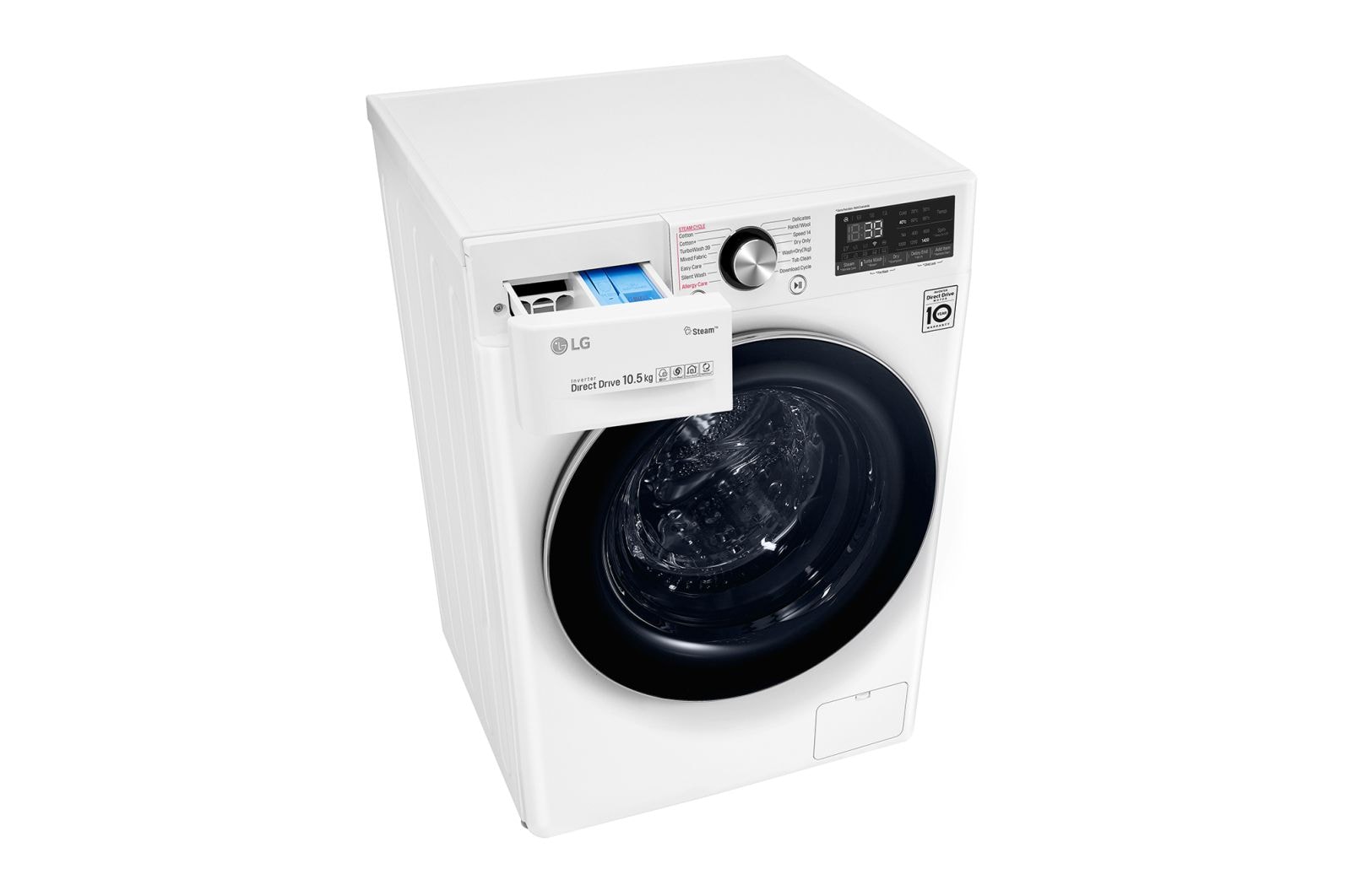 LG 9/6kg Front Load Washer Dryer with AI Direct Drive™ and Steam+™, FV1409H2W