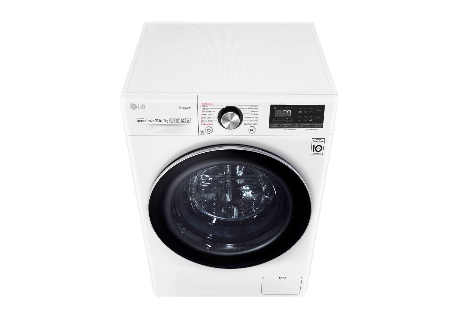 LG 9/6kg Front Load Washer Dryer with AI Direct Drive™ and Steam+™, FV1409H2W