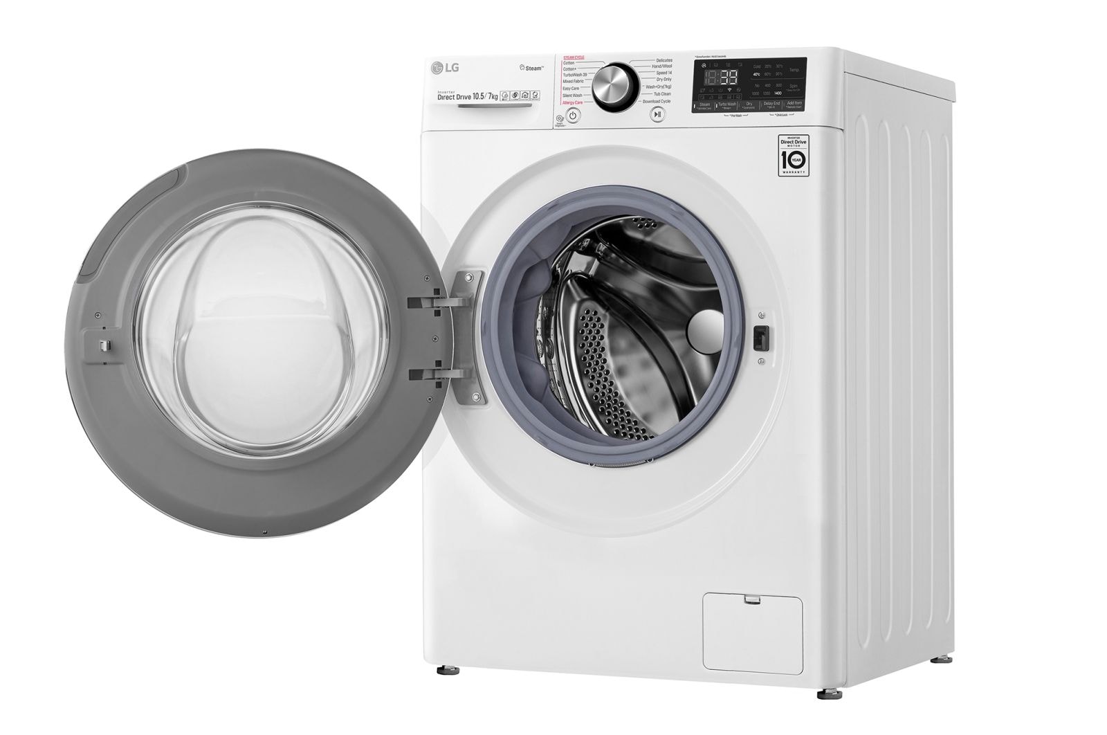 LG 9/6kg Front Load Washer Dryer with AI Direct Drive™ and Steam+™, FV1409H2W