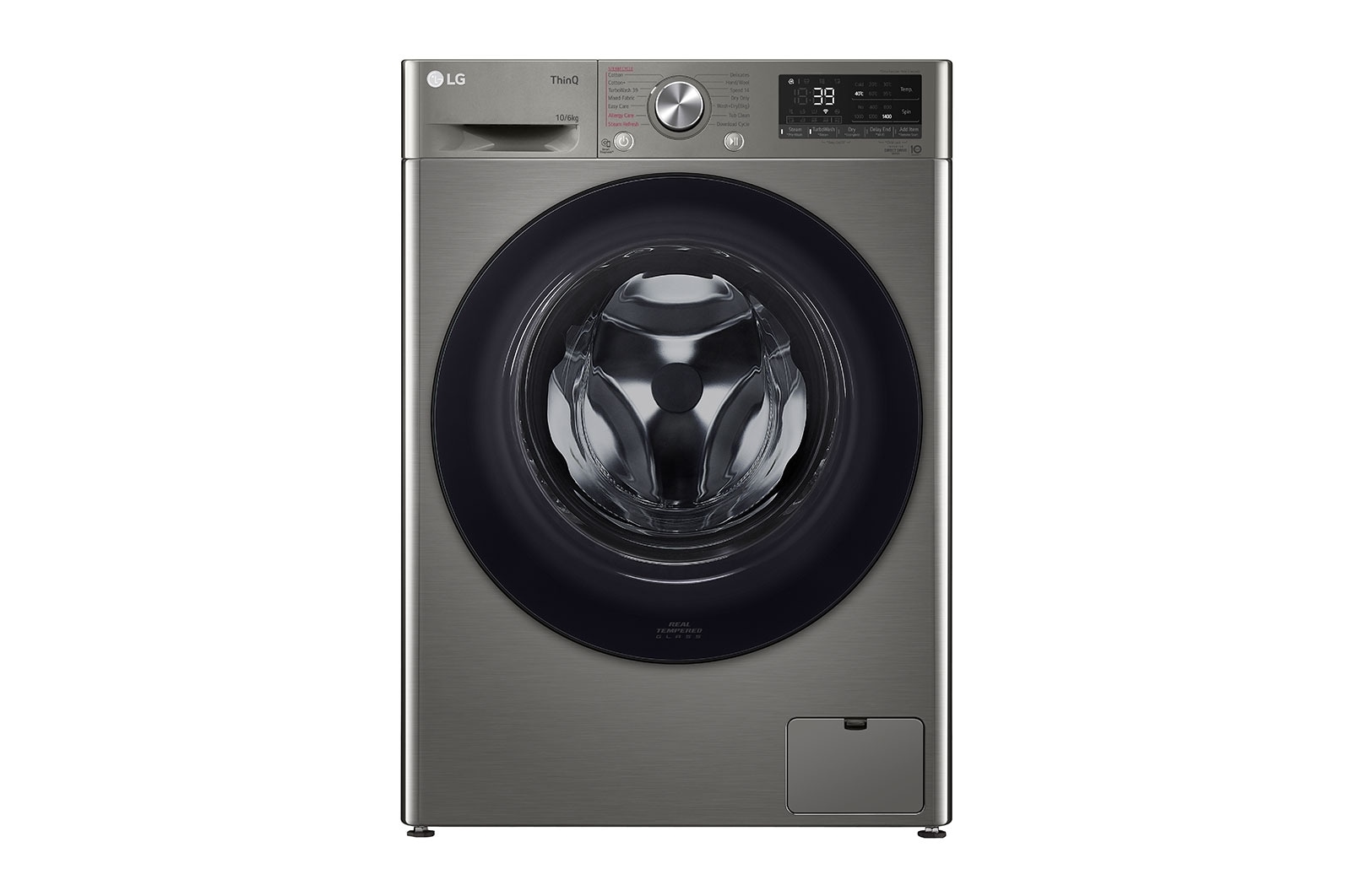 LG 10/6kg Front Load Washer Dryer with AI Direct Drive™, Steam™, FV1410H3P