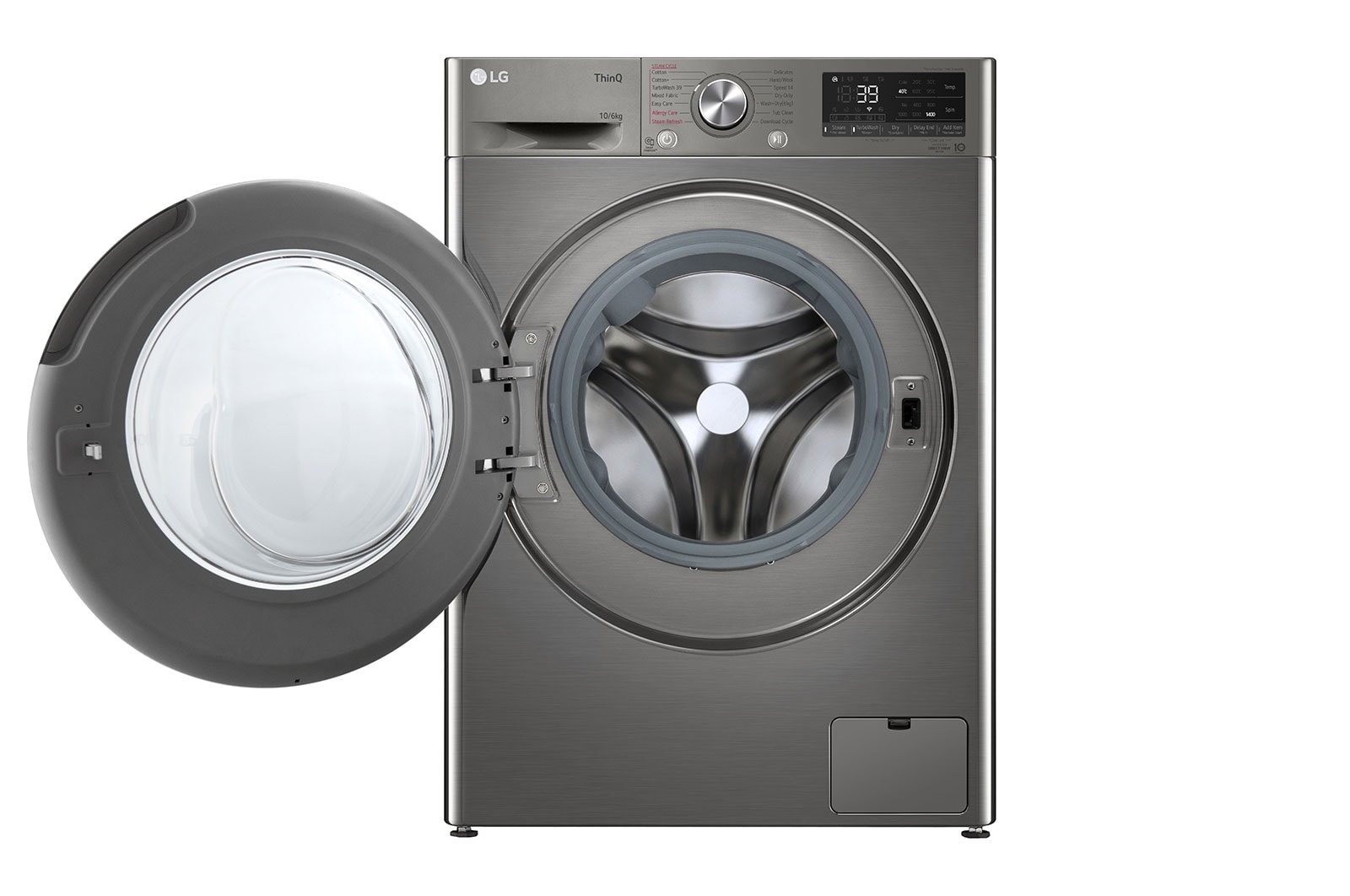 LG 10/6kg Front Load Washer Dryer with AI Direct Drive™, Steam™, FV1410H3P