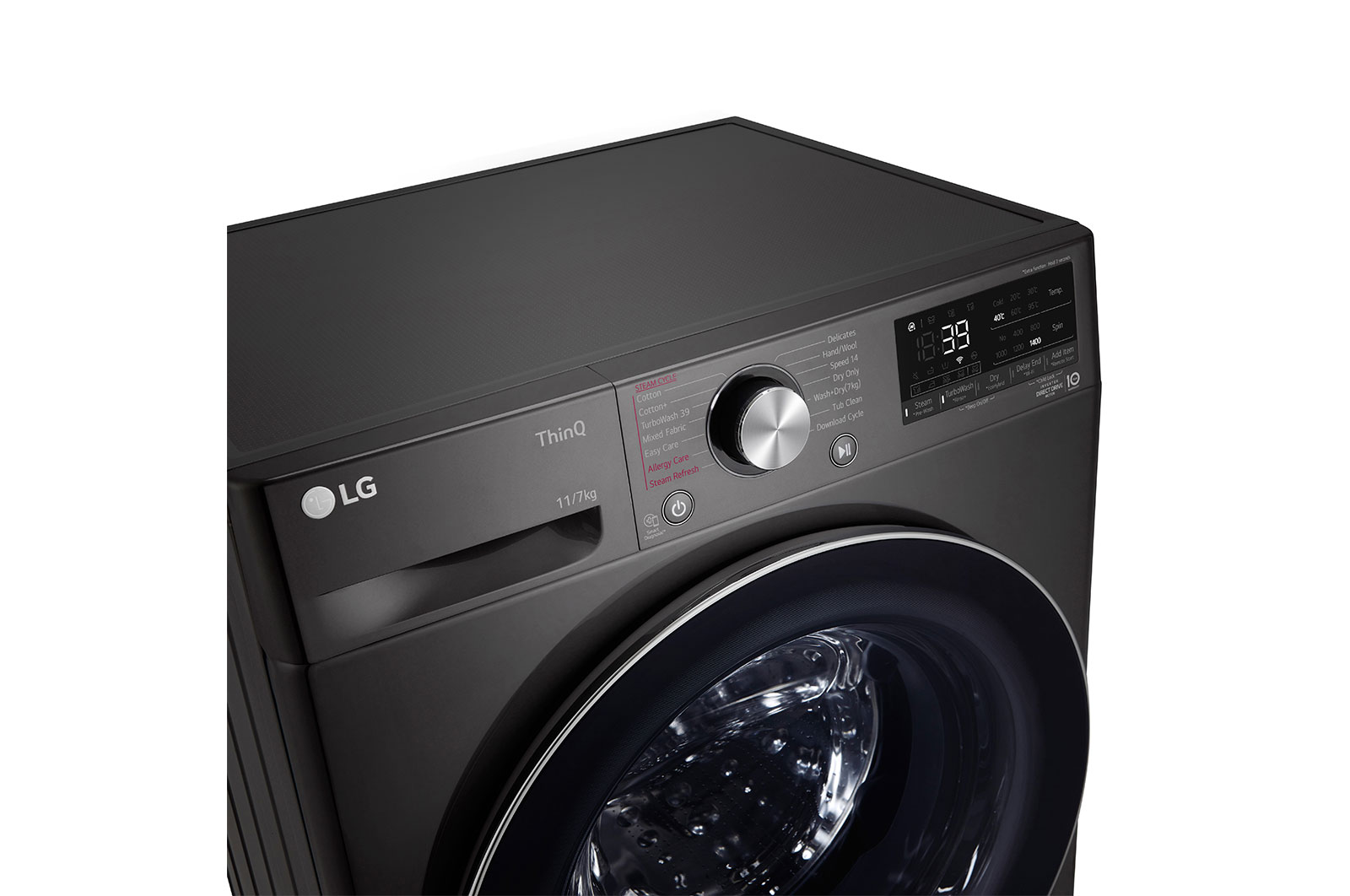 LG 11/7kg Front Load Washer Dryer with AI Direct Drive™ and Steam+™, FV1411H3B