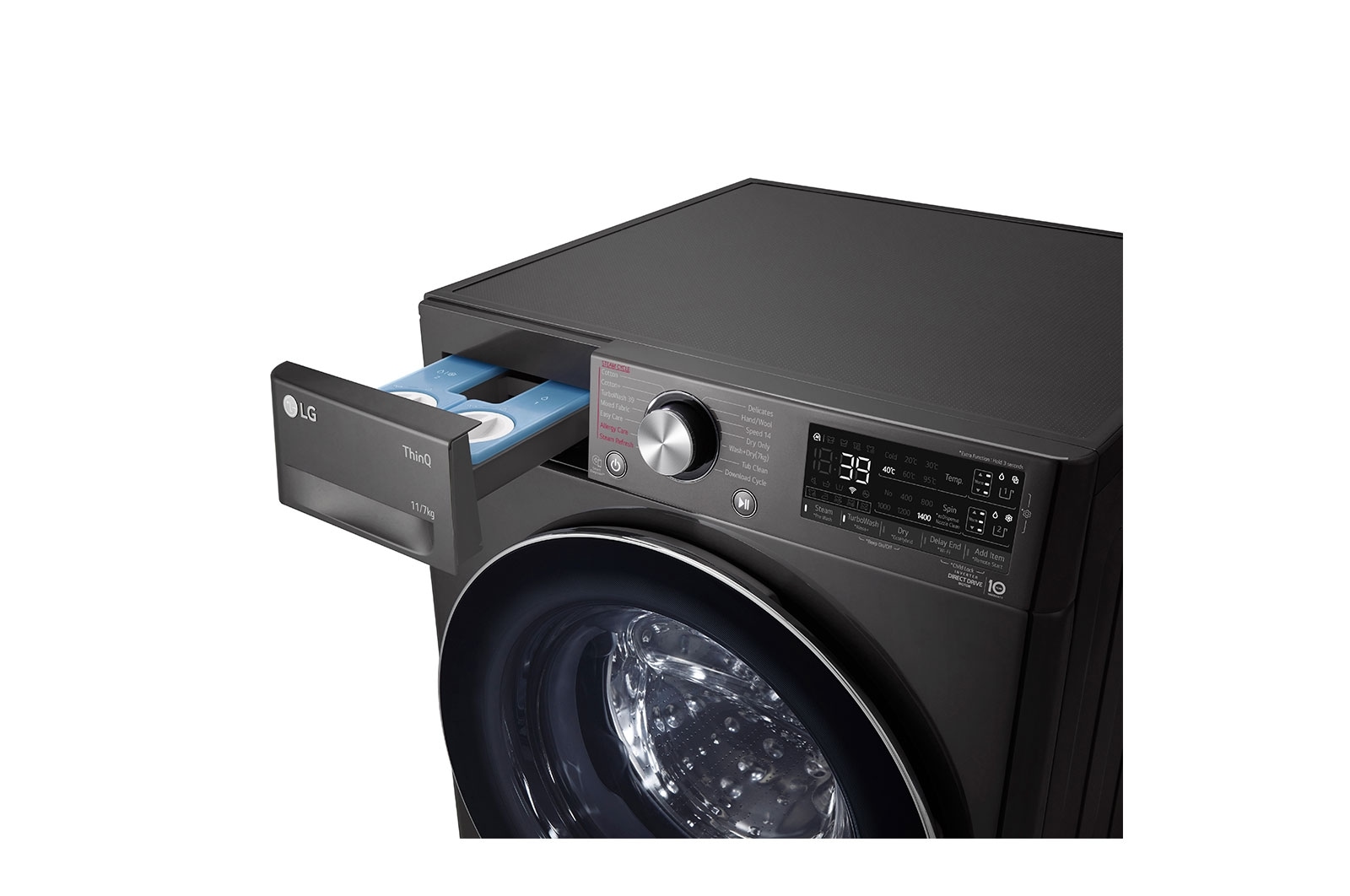 LG 11/7kg Front Load Washer Dryer with AI Direct Drive™, Steam™, FV1411H3BA