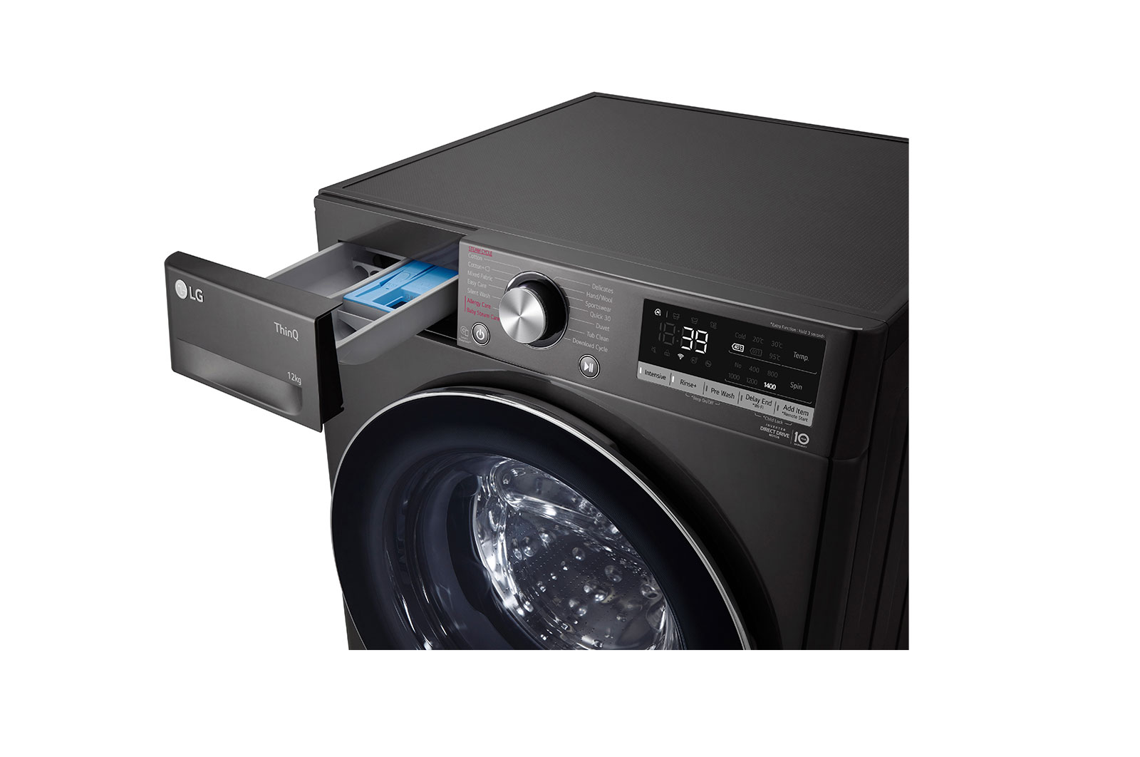 LG 12kg Front Load Washer with AI Direct Drive™  and  TurboWash™360˚, FV1412S3B