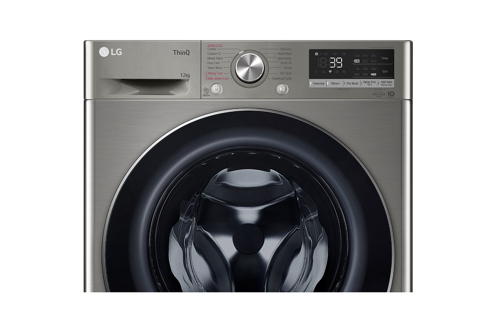 LG 12kg Front Load Washer with AI Direct Drive™  and  TurboWash™360˚, FV1412S3P