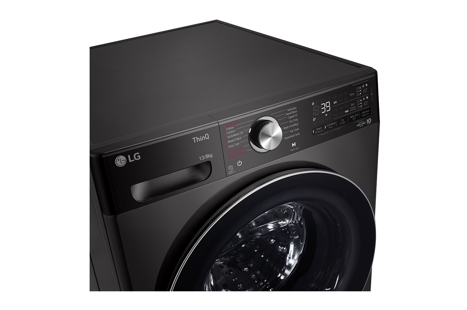 LG 13/8kg Front Load Washer with AI Direct Drive™, Steam+™, FV1413H2BA