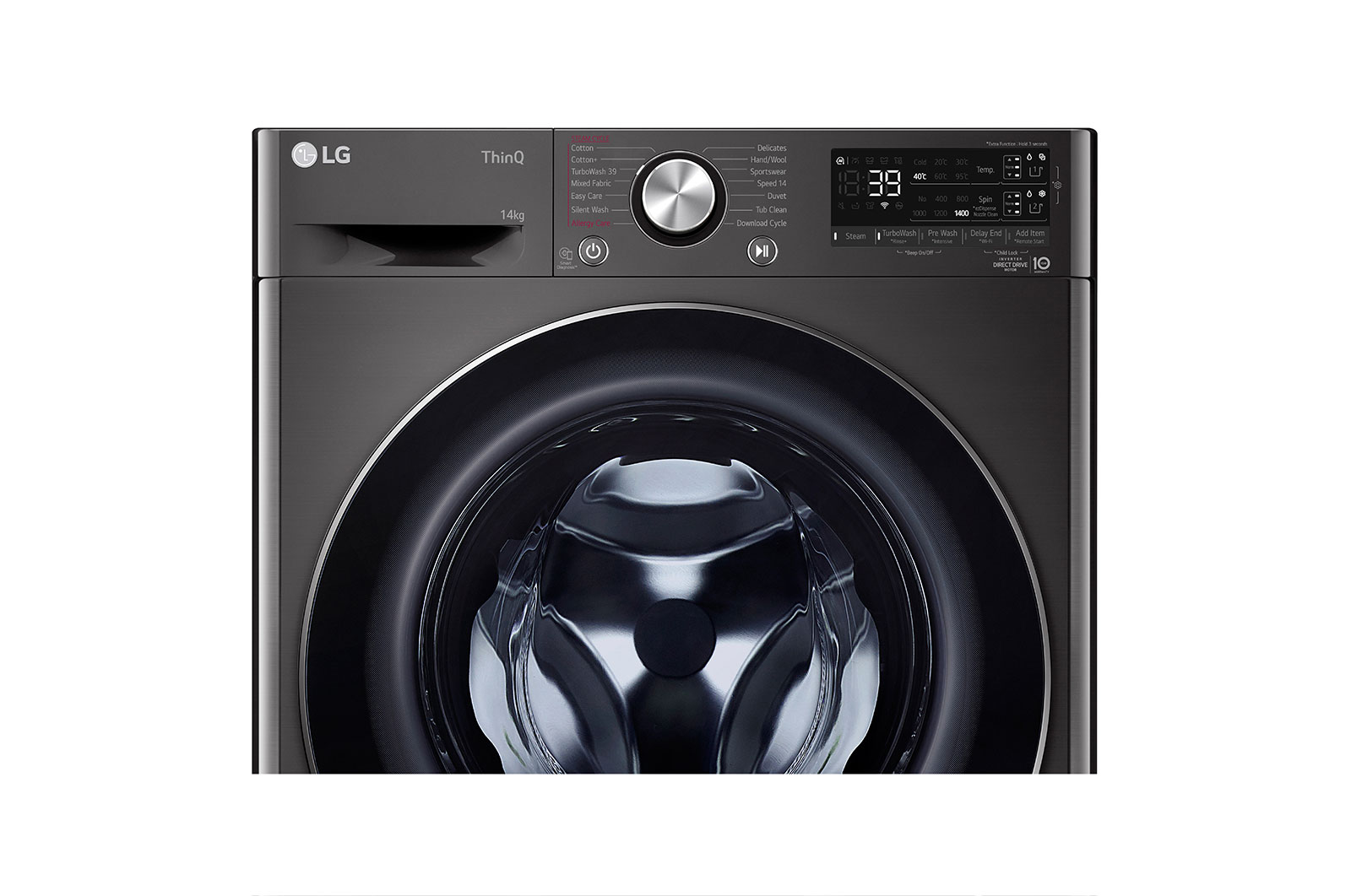 LG 14kg Front Load Washer with AI Direct Drive™ and TurboWash™360˚, FV1414S3B