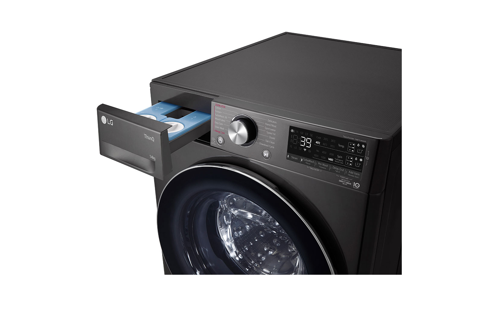 LG 14kg Front Load Washer with AI Direct Drive™ and TurboWash™360˚, FV1414S3B