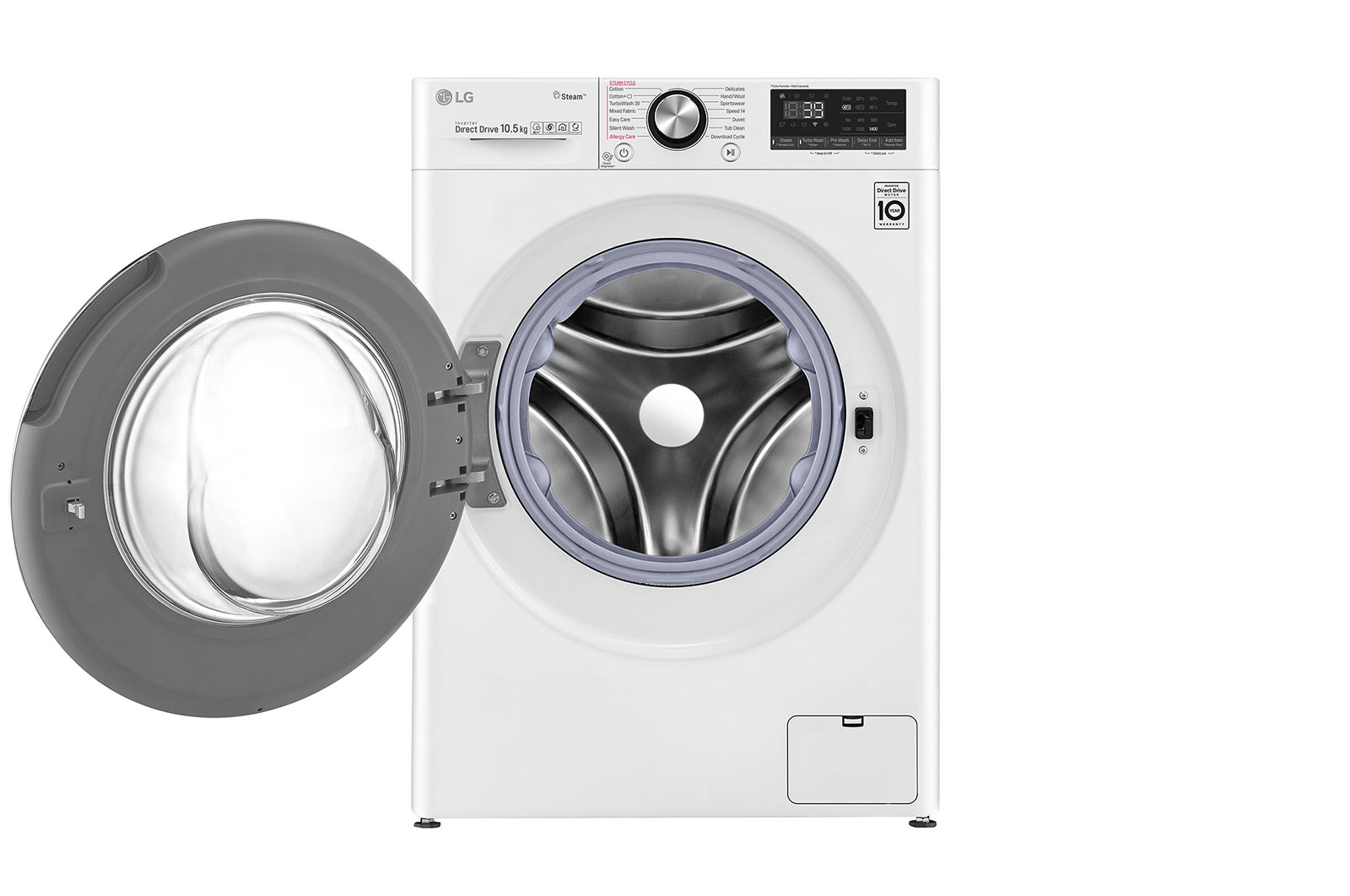 LG [RENTAL] 10.5kg Front Load Washer with AI Direct Drive™ and Steam+™, FV1450S2W