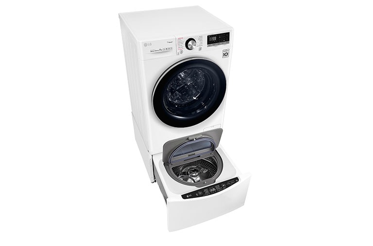 LG TWINWash™, 9 kg Washer with AI Direct Drive™ and Steam™ + 2 kg Mini Washer, FV1409S4W