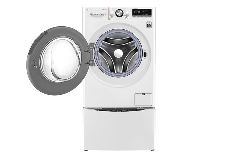 LG TWINWash™, 9 kg Washer with AI Direct Drive™ and Steam™ + 2 kg Mini Washer, FV1409S4W