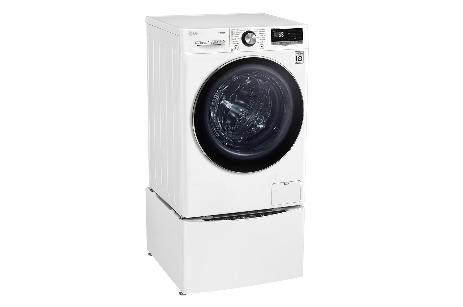 LG TWINWash™, 9 kg Washer with AI Direct Drive™ and Steam™ + 2 kg Mini Washer, FV1409S4W