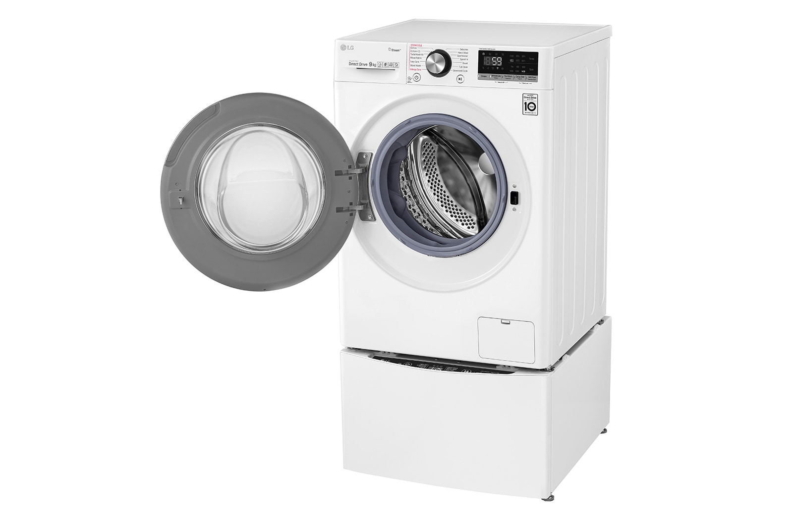 LG TWINWash™, 9 kg Washer with AI Direct Drive™ and Steam™ + 2 kg Mini Washer, FV1409S4W