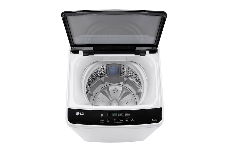 LG 8kg Top Load Washer with Honeycomb Crystal Drum, White, T2108NT1W1